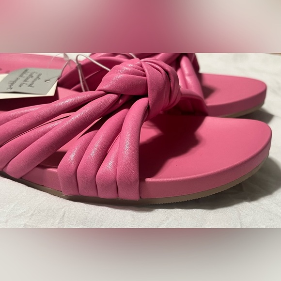 A New Day Women's Pink Knotted Slide Sandals Size 8 NWT - Picture 7 of 9
